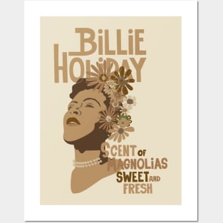 Soulful Serenade: Billie Holiday Tribute Design Posters and Art